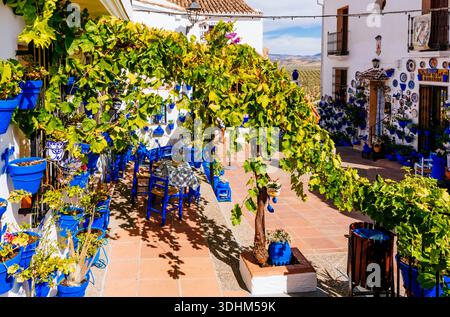 Était à l'époque médiévale le marché ou « souk ». Depuis 1531, il s'est converti en ce qu'ils connaissent maintenant comme "Patio de las Comedias" - Comedy Courtyard. Iznája Banque D'Images