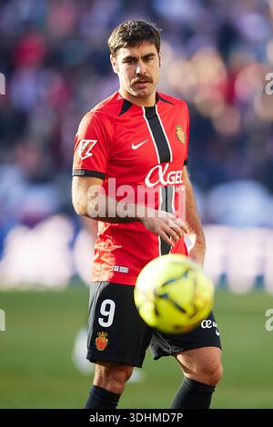 MADRID, ESPAGNE - 11 JANVIER : Abdon Prats du RCD Mallorca lors du match LaLiga EA Sports entre le Rayo Vallecano de Madrid et le RCD Mallorca à Estadio Banque D'Images