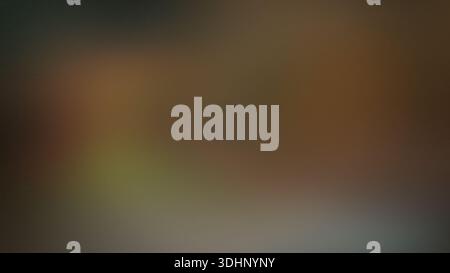 Un fond abstrait doux et flou avec un mélange de tons de terre chauds, y compris le brun, le vert olive et le gris foncé, créant un dégradé lisse Banque D'Images