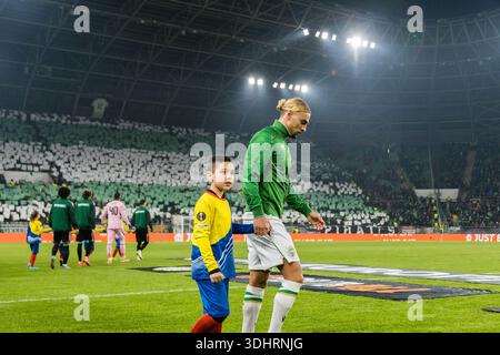 Budapest, Hongrie. 22 janvier 2026. Cebrails Makreckis de Ferencvaros vu lors du match de l'UEFA Europa League entre Ferencvaros et Panathinaikos au Groupama Arena de Budapest. Crédit : Gonzales photo/Alamy Live News Banque D'Images