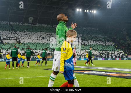 Budapest, Hongrie. 22 janvier 2026. Julio Romao de Ferencvaros vu lors du match de l'UEFA Europa League entre Ferencvaros et Panathinaikos au Groupama Arena de Budapest. Crédit : Gonzales photo/Alamy Live News Banque D'Images