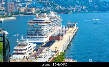 Monaco, 23-06-2025, bateau de croisière Viking Star au terminal de croisière de Monaco Banque D'Images