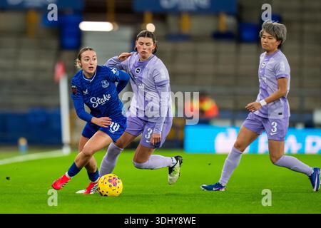 ROYAUME-UNI. 23 janvier 2026. Everton FC v Brighton FC Barclays Super League GOODISON PARK ANGLETERRE - 23 janvier 2026 Ornella Vignola d'Evertonpendant le match de Super League féminine Barclays entre Everton FC et Brighton FC au Goodison Park le 23 janvier 2026 à Liverpool, Angleterre. Crédit : ALAN EDWARDS/Alamy Live News Banque D'Images