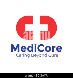 Modèle de conception d'icône de logo médical Cross plus, modèle de conception de vecteur de santé plus. Illustration de Vecteur