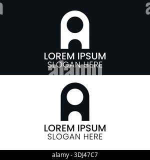 Parapher Une lettre logo Modern Typography Vector Design. Illustration de Vecteur