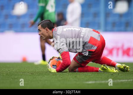 Reggio Emilia, Italie. 25 janvier 2026. Le gardien de but de Cremonese Emil Audero en action lors du match de Sassuolo et Cremonese au stade Mapei Cittˆ del Tricolore à Reggio Emilia, dans le nord de l'Italie - dimanche 25 janvier 2026 - Sport - Football - (photo Massimo Paolone/LaPresse) crédit : LaPresse/Alamy Live News Banque D'Images