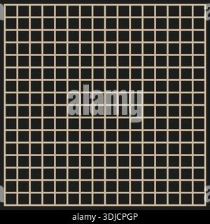Motif de grille mince. Maille foncée. Vecteur carré géométrique. Style de toile de fond linéaire. SPE 10. Illustration de Vecteur