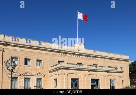 Banque centrale de Malte, la Valette, Malte Banque D'Images