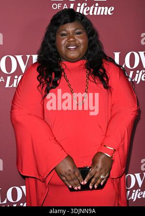 Los Angeles, États-Unis. 27 janvier 2026. Gabourey Sidibe arrive à la célébration « Love of A Lifetime », organisée par Lifetime at Poppy le 27 janvier 2026 à Los Angeles, CA. © Starbuck/ Credit : AFF/Alamy Live News Banque D'Images