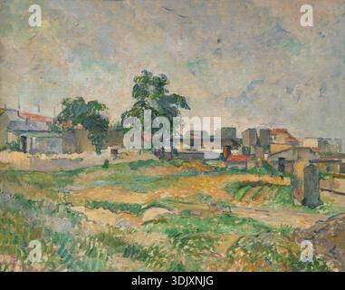 Paysage près de Paris, Paul Cézanne, vers 1876 Banque D'Images
