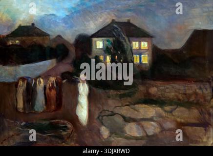 La tempête, Edvard Munch, 1893 Banque D'Images