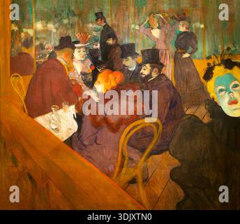 Au Moulin Rouge, Henri de Toulouse-Lautrec, 1892-1895 Banque D'Images