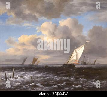 Rough Sea, Jacob Isaacksz van Ruisdael, vers 1670 Banque D'Images
