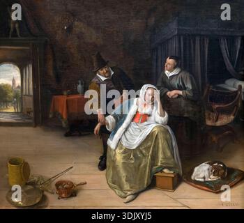 The Lovesick Maiden, Jan Steen, vers 1660 Banque D'Images