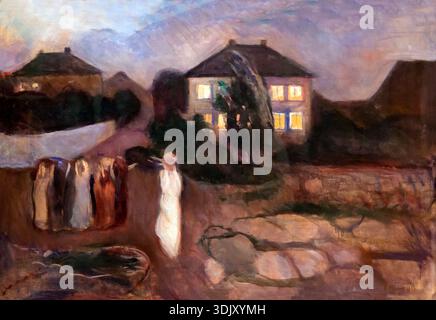 La tempête, Edvard Munch, 1893 Banque D'Images