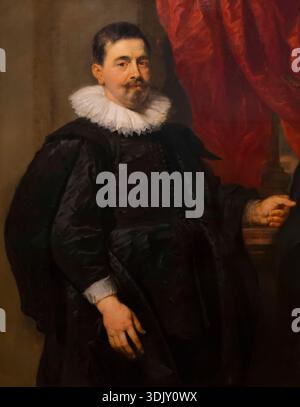 Portrait d'un homme, peut-être Peter van Hecke, par Peter Paul Rubens, vers 1630 Banque D'Images