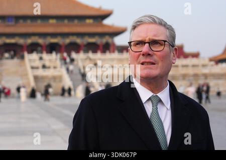 Prime Minister Sir Keir Starmer during a tour of the Forbidden City in Beijing, during his visit to China. The prime minister is visiting China with a delegation of almost 60 representatives of British businesses and cultural institutions as he continues his efforts to build bridges with Beijing. Picture date: Thursday January 29, 2026. Banque D'Images
