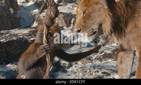 Mufasa : le Roi Lion année : 2024 USA réalisé par : Barry Jenkins animation Banque D'Images