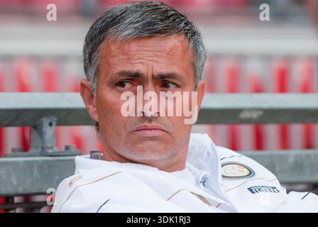 Amsterdam pays-Bas 8 août 2008 : tournoi d'Amsterdam. FC Sevilla vs Internazionale Milan. Le jeu se termine 0-0. Jose Mourinho entraîneur de l'Inter Mi Banque D'Images