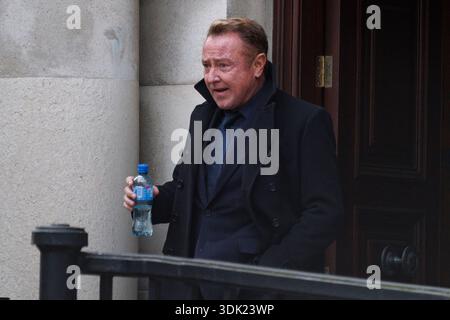 Michael Flatley at Belfast High Court where Switzer Consulting is taking legal action in a civil case against the choreographer and dancer for alleged breach of contract, relating to an agreement the firm says was reached to allow it to run the dance shows. Picture date: Thursday January 29, 2026. Banque D'Images