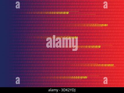 fond numérique bleu-rouge foncé. arrière-plan numérique rapide Illustration de Vecteur