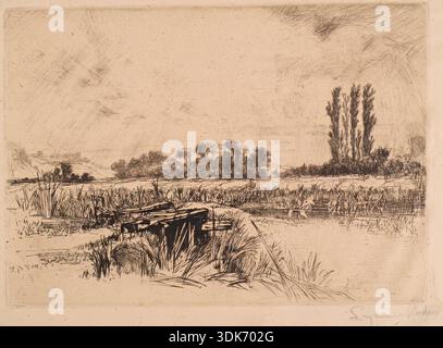 Water Meadows, c1859. Banque D'Images