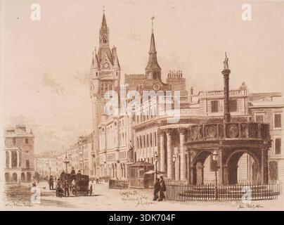 Castle Street et bâtiments municipaux, Aberdeen, c1900. Banque D'Images