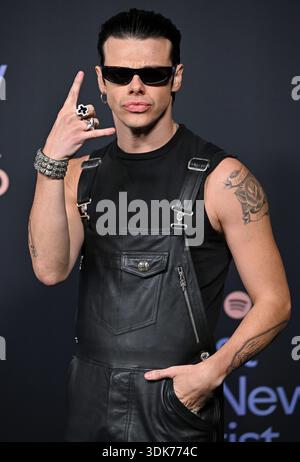 West Hollywood, États-Unis. 29 janvier 2026. YUNGBLUD arrive pour Spotify's 2026 Best New Artist Party au Lot à Formosa à West Hollywood, Californie, le jeudi 29 janvier 2026. Photo de Chris Chew/UPI crédit : UPI/Alamy Live News Banque D'Images