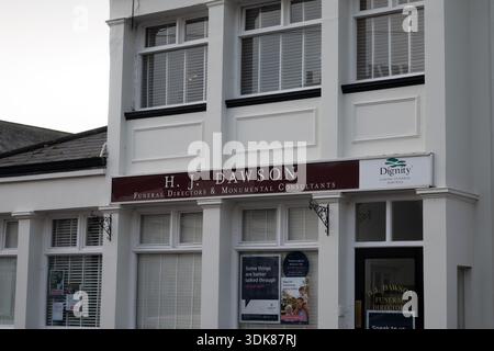 Directeurs de funérailles, Leamington Spa, Warwickshire, Royaume-Uni Banque D'Images