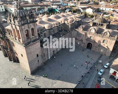 Cathédrale de Cusco : un magnifique monument colonial au Pérou. Banque D'Images