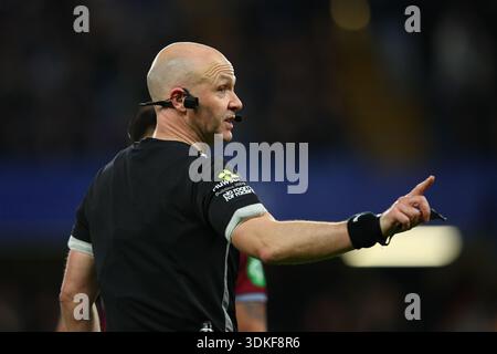 LONDRES, Royaume-Uni - 31 janvier 2026 : arbitre Anthony Taylor lors du match de premier League entre Chelsea FC et West Ham United FC à Stamford Bridge (crédit : Craig Mercer/ Alamy Live News) Banque D'Images