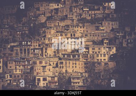 Village de Montagne Masuleh dans la partie nord de l'Iran Banque D'Images