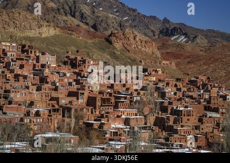 Abyaneh village de montagne dans la partie centrale de l'Iran Banque D'Images