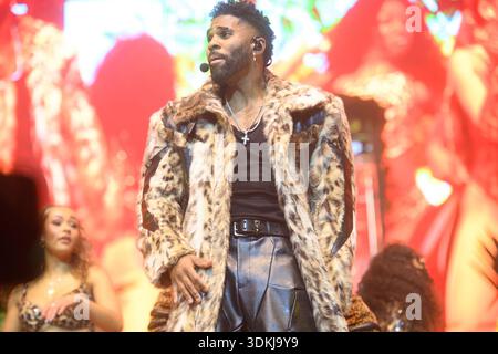 Londres, Royaume-Uni. 31 janvier 2026. L'auteur-compositeur-interprète américain Jason Derulo (né Jason Joel Desrouleaux) se produit à O2 Arena dans le cadre de sa tournée mondiale « Last Dance » 2026. Crédit : Justin Ng/Alamy Live News Banque D'Images