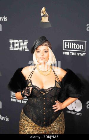 31 janvier 2026, Beverly Hills, Californie, États-Unis : Bebe Rexha arrive sur le tapis rouge du gala pré-Grammy à l'hôtel The Beverly Hilton à Beverly Hills en Californie le 31 janvier 2026. (Crédit image : © Connor Terry/ZUMA Press Wire) USAGE ÉDITORIAL SEULEMENT ! Non destiné à UN USAGE commercial ! Banque D'Images