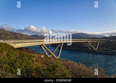 Pont de Kylesku, Kylescu, Écosse Banque D'Images