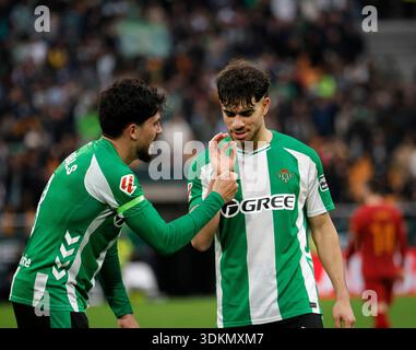 Espagnol la Liga EA Sports match de football Betis vs Valencia au stade la Cartuja à Séville, Espagne. 1er février 2026. JORNADA 22 LIGA EA SPORTS 900/cordon Press Credit : CORDON PRESS/Alamy Live News Banque D'Images