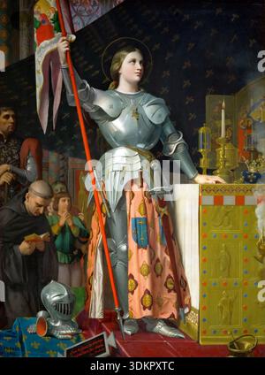 Jeanne d'Arc au couronnement de Charles VII, 1854, peinture de Jean-Auguste-Dominique Ingres Banque D'Images