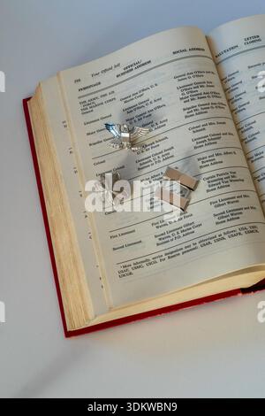 « The Amy Vanderbilt Complete Book of Etiquette » révisé et développé par Letitia Baldrige, USA Banque D'Images