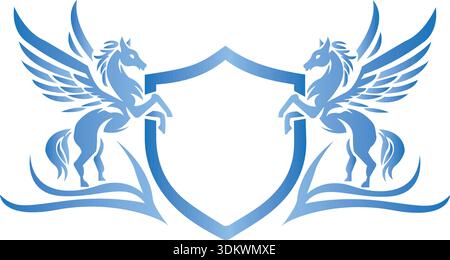 Modèle de conception d'armes de manteau Royal et Heraldry. Utilisation également de l'Institut d'éducation, du restaurant ou de l'organisation Illustration de Vecteur