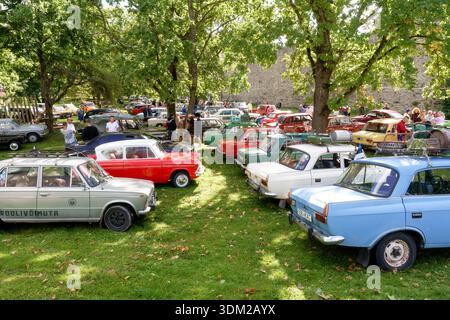 Festival du week-end vintage au château de Haapsalu Banque D'Images
