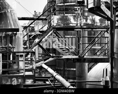 L'usine sidérurgique de Völklinger est une ancienne usine sidérurgique de la ville sarroise de Völklingen, fondée en 1873. Il a été fermé en 1986. Banque D'Images
