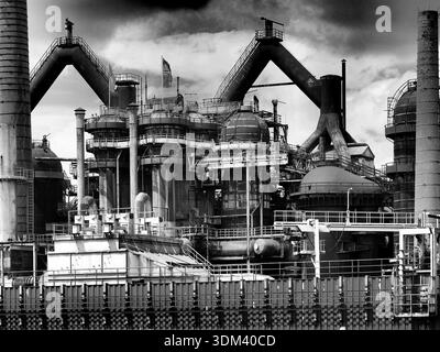 L'usine sidérurgique de Völklinger est une ancienne usine sidérurgique de la ville sarroise de Völklingen, fondée en 1873. Il a été fermé en 1986. Banque D'Images