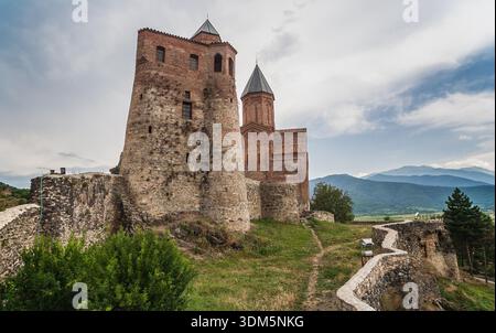 Gremi, la citadelle royale et l'église des Archanges à Kakheti, Géorgie Banque D'Images