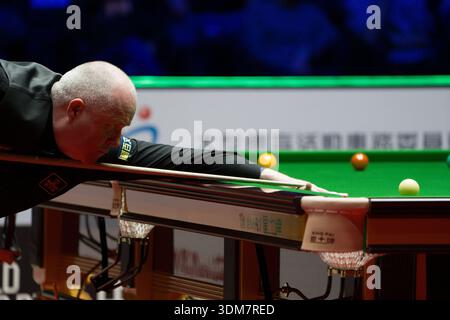 Joueur de snooker écossais John Higgins lors d'un match au World Snooker Grand Prix 2026 le 4 février 2026 à Hong Kong. (Photo de Vernon Yuen/Nexpher images) Banque D'Images