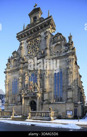 Église de ville de Bueckeburg dans le style Weser Renaissance, Bueckeburg, district de Schaumburg, basse-Saxe, Allemagne Banque D'Images