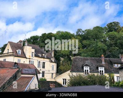 Auvers sur Oise petite ville où Vincent Van Gogh a passé les derniers mois de sa vie en 1890, Val-d'Oise, France Banque D'Images
