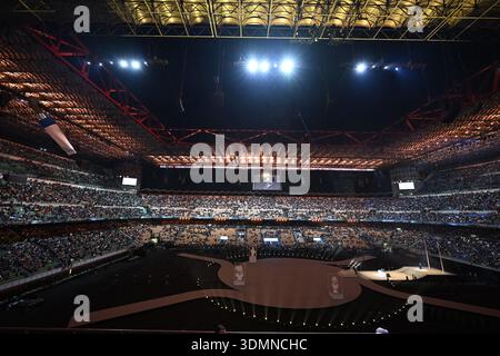 Milan, Italie. 06th Feb, 2026. Ambiance lors de la cérémonie d'ouverture des Jeux Olympiques d'hiver Milano Cortina 2026 au stade San Siro le 06 février 2026 à Milan, Italie. Photo par JMP/ABACAPRESS.COM crédit : Abaca Press/Alamy Live News Banque D'Images