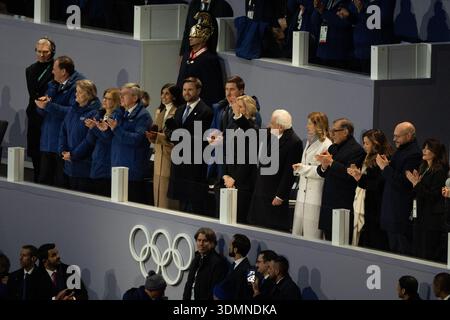 Milan, Italie. 06th Feb, 2026. MILAN, ITALIE - 6 FÉVRIER : le président italien Sergio Mattarella lors de la cérémonie d'ouverture des Jeux Olympiques d'hiver Milano Cortina 2026 au stade San Siro le 6 février 2026 à Milan, Italie (photo par Andre Weening/Orange Pictures) crédit : Orange pics BV/Alamy Live News Banque D'Images