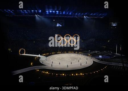 Milan, Italie. 06th Feb, 2026. Ambiance lors de la cérémonie d'ouverture des Jeux Olympiques d'hiver Milano Cortina 2026 au stade San Siro le 6 février 2026 à Milan, Italie. Photo par JMP/ABACAPRESS.COM crédit : Abaca Press/Alamy Live News Banque D'Images
